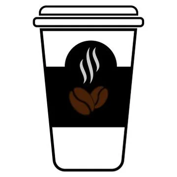 Paper cup of coffee. Stock Illustration