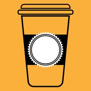Paper cup of coffee. Stock Illustration