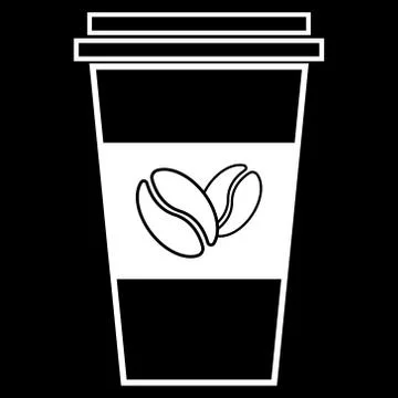 Paper cup of coffee. Stock Illustration