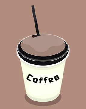 Paper cup coffee Stock Illustration