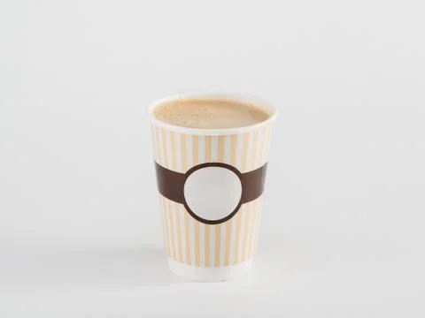 Paper cup for coffee Stock Photos