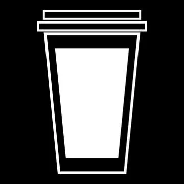 Paper cup icon. Stock Illustration