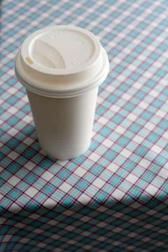 Paper cup on the table top Stock Photos