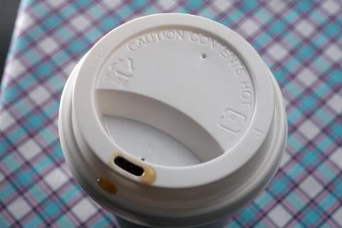 Paper cup on the table top Stock Photos