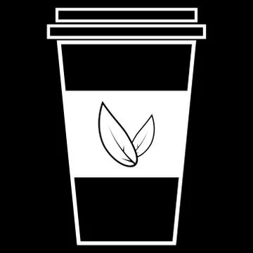 Paper cup of tea. Stock Illustration