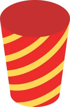 Paper Cup Vector. Empty Clean Paper Or Plastic CVontainer For Drink. Isolated Stock Illustration