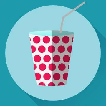 Paper cup vector icon. Stock Illustration