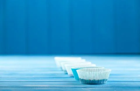 Paper cupcake holder Stock Photos
