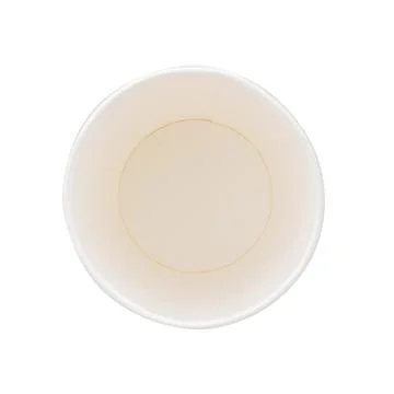 Paper cups isolated on white background top view Stock Photos