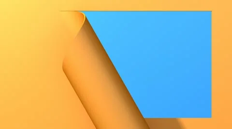 Paper with curl, fly through. HD. Alpha. Stock Footage 10804633