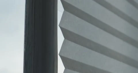 Paper curtain on the window Stock Footage 164071461