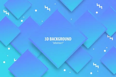 Paper cut abstract 3d web trendy background Stock Illustration