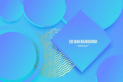 Paper cut abstract 3d web trendy background Illustrazione stock