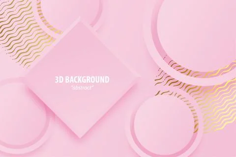 Paper cut abstract 3d web trendy background Stock Illustration