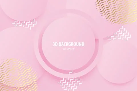 Paper cut abstract 3d web trendy background Stock Illustration