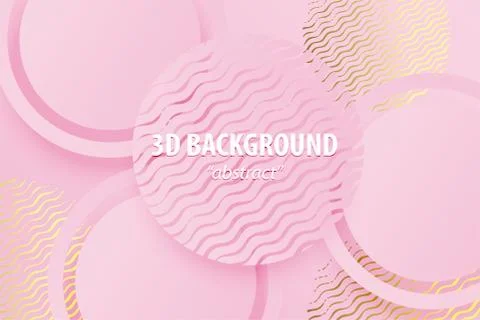 Paper cut abstract 3d web trendy background Stock Illustration