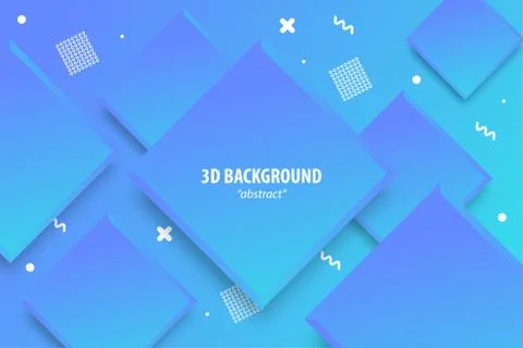 Paper cut abstract 3d web trendy background Illustrazione stock