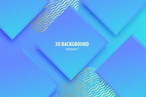 Paper cut abstract 3d web trendy background Stock Illustration