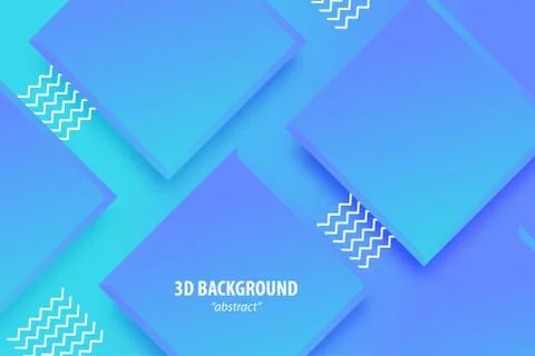 Paper cut abstract 3d web trendy background Stock Illustration