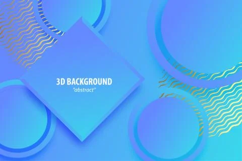 Paper cut abstract 3d web trendy background Stock Illustration