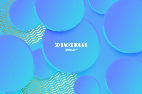 Paper cut abstract 3d web trendy background Stock Illustration