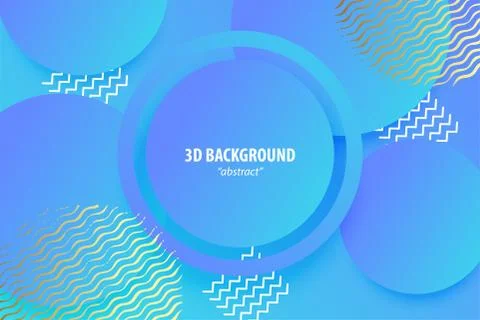 Paper cut abstract 3d web trendy background Stock Illustration