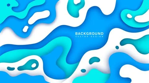 Paper cut background. Abstract vector illustration. Stock Illustration