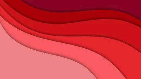 Paper cut background with red layers Stock Illustration
