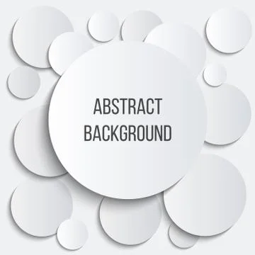 Paper cut circle. Round abstract vector banners.Paper circle banner. Stock Illustration