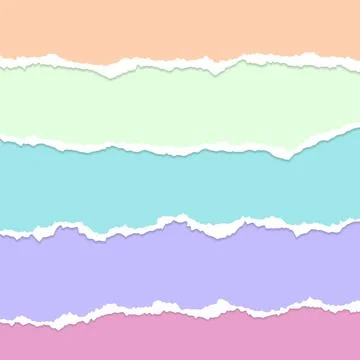 Paper Cut Element Collection With Multiple Color Stock Illustration