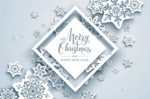 Paper cut frame Stock Illustration