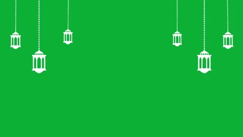 PAPER CUT LANTERNS FLAT SET Stock Footage 261126345