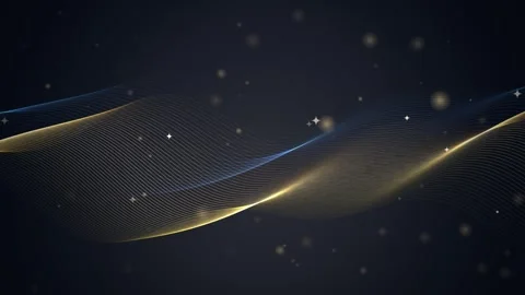 Paper cut layered waves landscape sunset loop Stock Footage 347109967