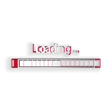 Paper cut Loading icon isolated on white background. Progress bar icon. Paper イラスト素材