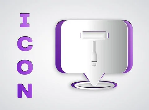 Paper cut Multi-Function All-In-One portable skate tool T-tool for skateboard Stock Illustration