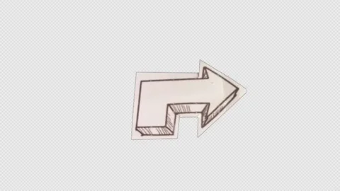 Paper cut out arrow Stock Footage 273447538