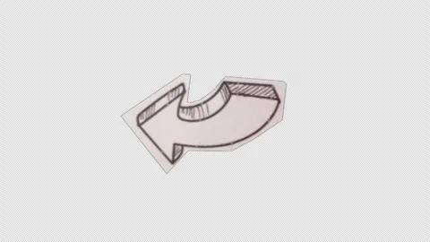 Paper cut out arrow Stock Footage 273448158