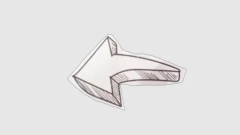 Paper cut out arrow Stock Footage 273448552