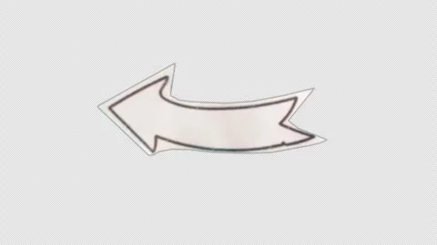 Paper cut out arrow Stock Footage 273450594