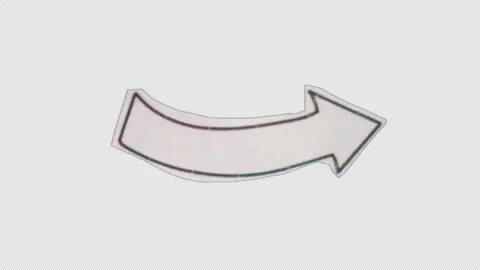 Paper cut out arrow Stock Footage 273450745