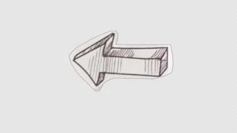 Paper cut out arrow Stock Footage 273451648