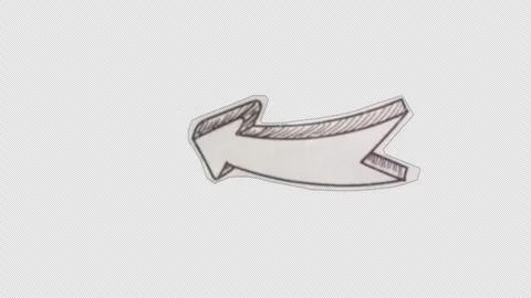 Paper cut out arrow Stock Footage 273453050