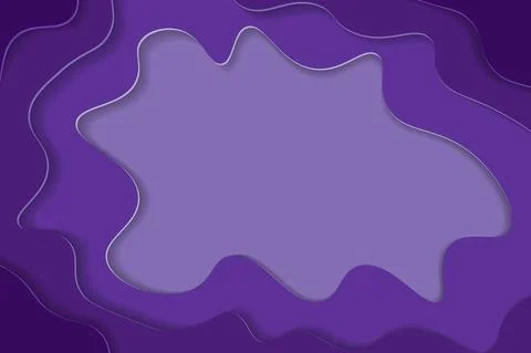 Paper cut out background for design in light colors with blank space in cente 스톡 일러스트