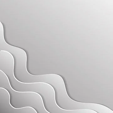 Paper cut out background for design in grey colors with blank space イラスト素材