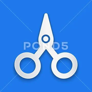 Scissors icon isolated on a white background. Scissors symbol for