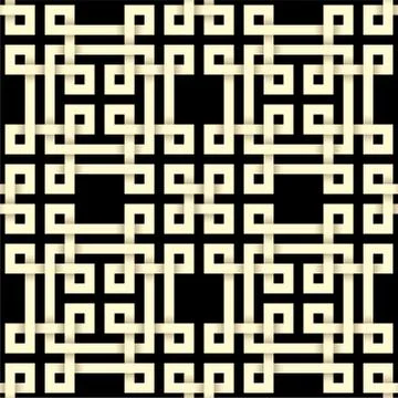 Paper cut seamless pattern in celtic knot style. Stock Illustration