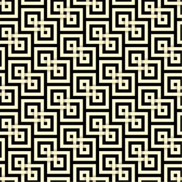 Paper cut seamless pattern in celtic knot style. Stock Illustration