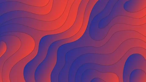Paper cut wave background design. Abstract background with paper cut shapes. 스톡 일러스트