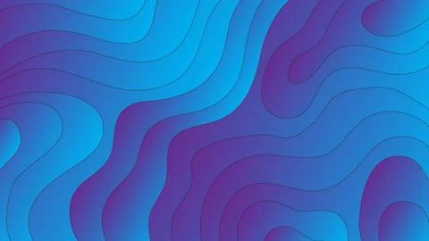 Paper cut wave background design. Abstract background with paper cut shapes. Stock Illustration