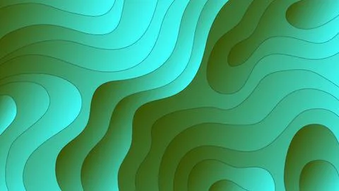 Paper cut wave background design. Abstract background with paper cut shapes. Stock Illustration